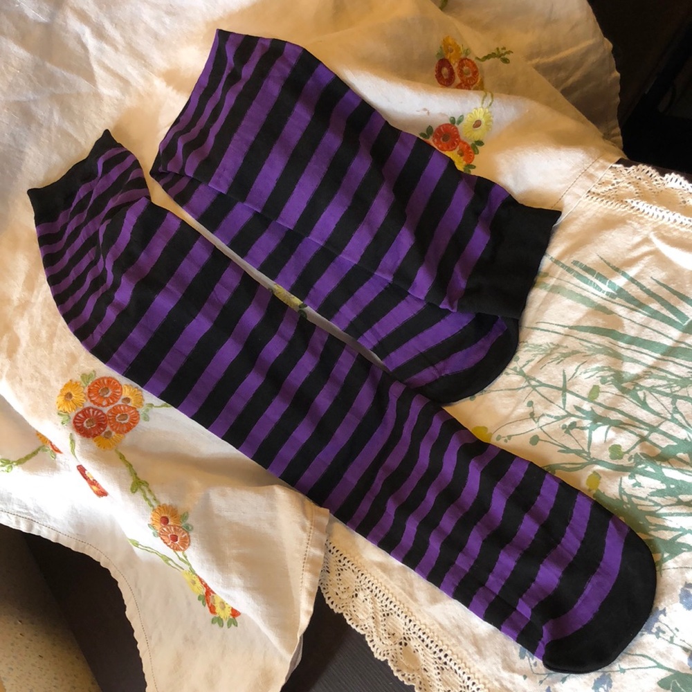 Free add on 26 inch stripe stockings